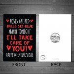 Funny Rude Valentines Card For Him Boyfriend Husband Humour