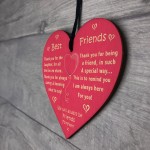 Best Friend Gift Wooden Heart Shaped Sign Best Friend Sign