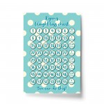 Weight Loss Chart A4 Print Personalised Motivational Tracker