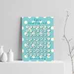 Weight Loss Chart A4 Print Personalised Motivational Tracker