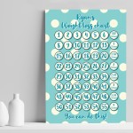 Weight Loss Chart A4 Print Personalised Motivational Tracker