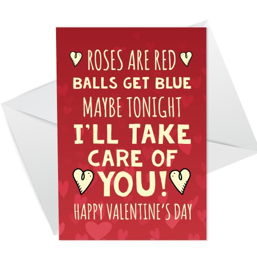 Funny Valentines Day Card For Boyfriend Husband Rude Humour Joke