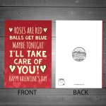 Funny Valentines Day Card For Boyfriend Husband Rude Humour Joke