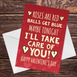 Funny Valentines Day Card For Boyfriend Husband Rude Humour Joke