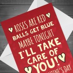 Funny Valentines Day Card For Boyfriend Husband Rude Humour Joke