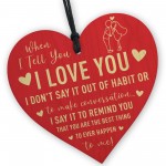 Valentines Day Gift For Him Her I LOVE YOU Gift For Anniversary
