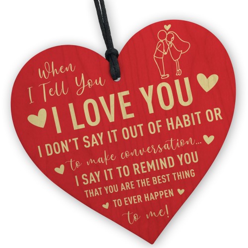 Valentines Day Gift For Him Her I LOVE YOU Gift For Anniversary