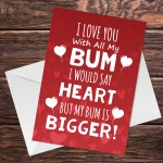 Anniversary Card Funny Banter Valentines Card For Boyfriend