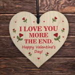 Funny Valentines Gifts For Him Her Wood Heart Gift For Boyfriend