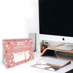 2023 Month to View Flip Over Desk Top Calendar Planner For Girls