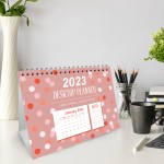 2023 Month to View Flip Over Desk Top Calendar Planner For Girls