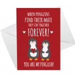 You Are My Penguin Valentines Card Cute Valentines Day Card