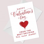 Funny Valentines Card For Him Her Valentines Day Card Wife