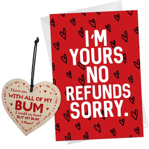 Funny Anniversary Valentines Card Gift For Him Or Her Card Heart