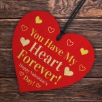 Valentines Gifts Boyfriend Husband Wife Girlfriend Wooden Heart 
