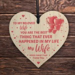 Special Gift For Wife Birthday Valentines Anniversary Wood Heart