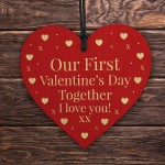 First 1st Valentines Day Together Gift For Boyfriend Girlfriend 