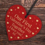 First 1st Valentines Day Together Gift For Boyfriend Girlfriend 