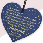 Valentines Gift Husband Wood Heart Anniversary Birthday Gift