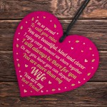 Valentines Gifts Wife Wood Heart Anniversary Birthday Gift