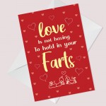 Funny Valentines Card Husband Wife Anniversary Card For Him Her