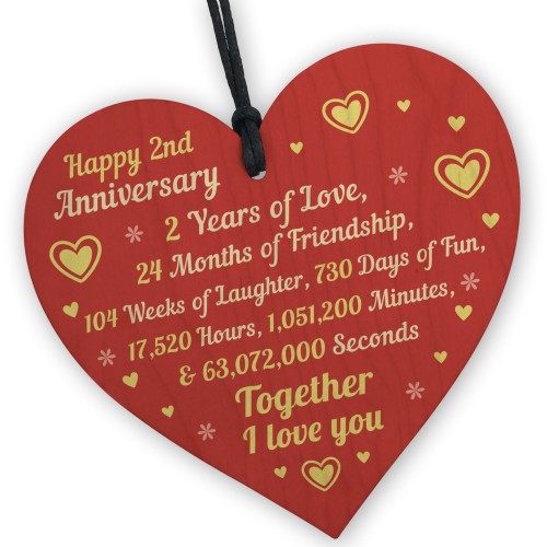 2nd Wedding Anniversary Gifts for Husband Wife Boyfriend