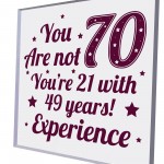 70th Birthday Gift For Women Men 70th Birthday Gift For Mum Dad 