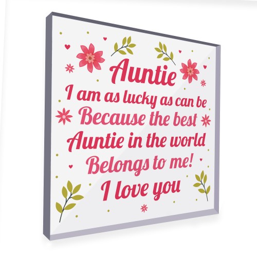 Gifts For Her Auntie Gifts From Niece Nephew Standing Plaque