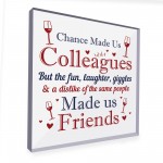 Chance Made Us Colleagues Plaque Leaving Job Gift For Friend