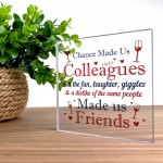 Chance Made Us Colleagues Plaque Leaving Job Gift For Friend