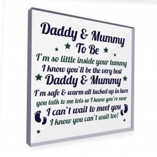 Mummy To Be Gift Daddy To Be Gift Plaque Baby Shower Gift