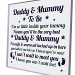 Mummy To Be Gift Daddy To Be Gift Plaque Baby Shower Gift