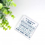 Son Gifts From Dad 18th 21st Birthday Gift Plaque Gift From Mum