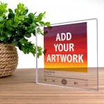Custom Acrylic Song Music Block Gift For Him Her Freestanding 