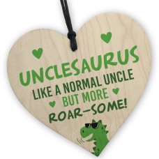 Funny Gift For Uncle Hanging Wood Heart Roar Some Uncle Novelty