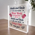 Keepsake Gift For Auntie And Uncle Birthday Gift From Niece