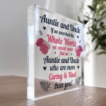 Keepsake Gift For Auntie And Uncle Birthday Gift From Niece