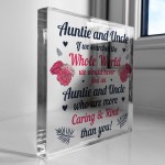 Keepsake Gift For Auntie And Uncle Birthday Gift From Niece