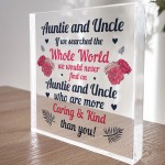 Keepsake Gift For Auntie And Uncle Birthday Gift From Niece
