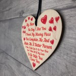 My Man Gifts For Him Wood Heart Mens Gifts for Boyfriend Husband