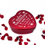 Valentines Day Gift Red Metal Tin Best Husband Emotional Gifts