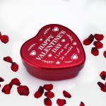 Valentines Day Heart Tin Gift For Him Her Gift For Boyfriend