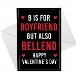 Funny Valentines Day Card For Boyfriend Funny Joke Humour Card 