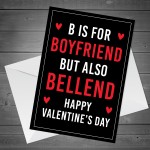 Funny Valentines Day Card For Boyfriend Funny Joke Humour Card 