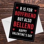 Funny Valentines Day Card For Boyfriend Funny Joke Humour Card 