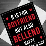 Funny Valentines Day Card For Boyfriend Funny Joke Humour Card 