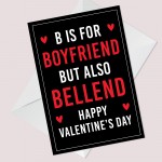 Funny Valentines Day Card For Boyfriend Funny Joke Humour Card 