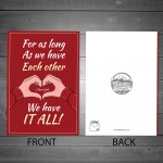 Romantic Valentine's Day Card for Girlfriend Boyfriend Wife