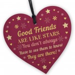 Friendship Gifts For Best Friends Wooden Heart Birthday Gift