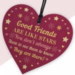 Friendship Gifts For Best Friends Wooden Heart Birthday Gift